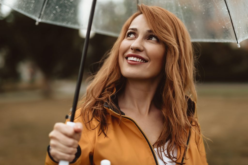 cabelo na chuva